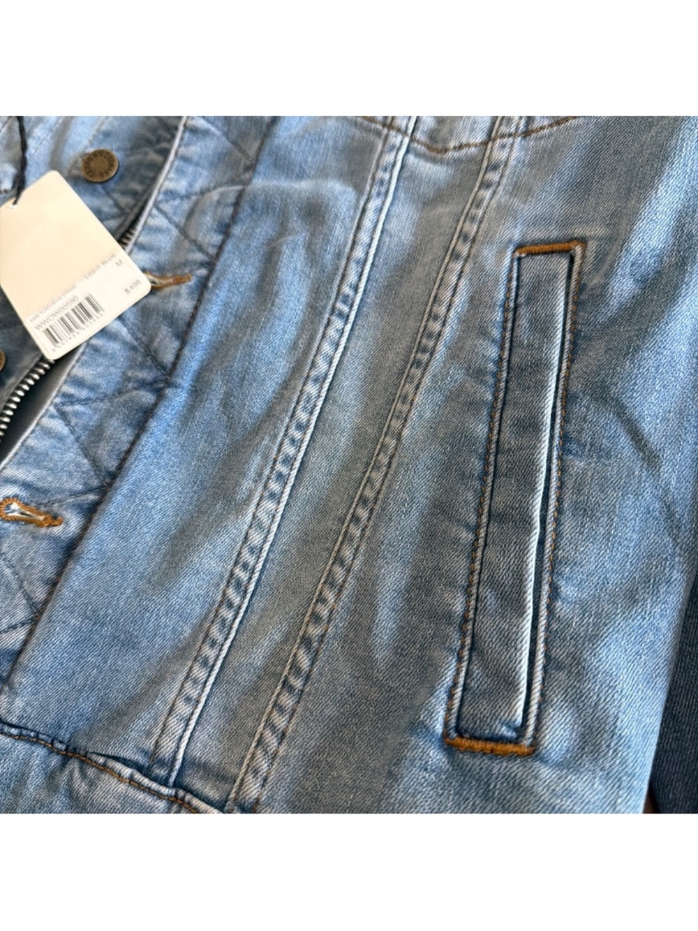 🌺SALE🌺 Zadig & Voltaire NWT “Kase Flash Rock Strass” Jean jacket size Medium - Picture 10 of 12